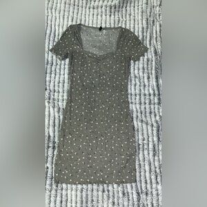 H&M Divided Green and Pink Floral Dress